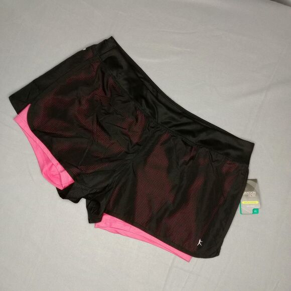 Danskin Now Layered Athletic Running Compression Shorts Womens 2-in-1 NWT sz: XL - Picture 1 of 7